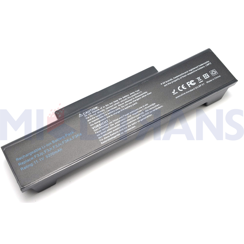 Pour ASUS Z53 M51 Z94 A9T F3 F3S F3K F3SV F3T F3JR F3JA F3E Série Batterie de carnet