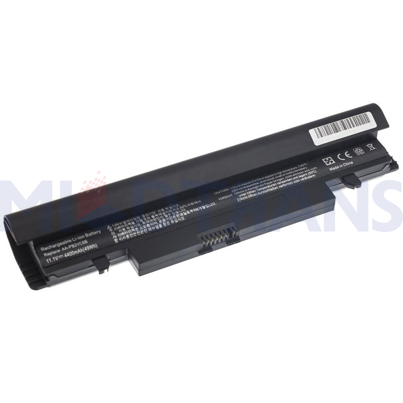 Pour Samsung N145 N148 N150 N250 N250P N260 N260P Plus Batterie d'ordinateur portable noir