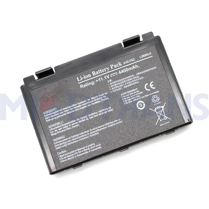 Pour la batterie d'ordinateur portable ASUS K40 F82 A32 F52 K50 K60 L0690L6 A32-F82 K40IN K40AF K50IJ