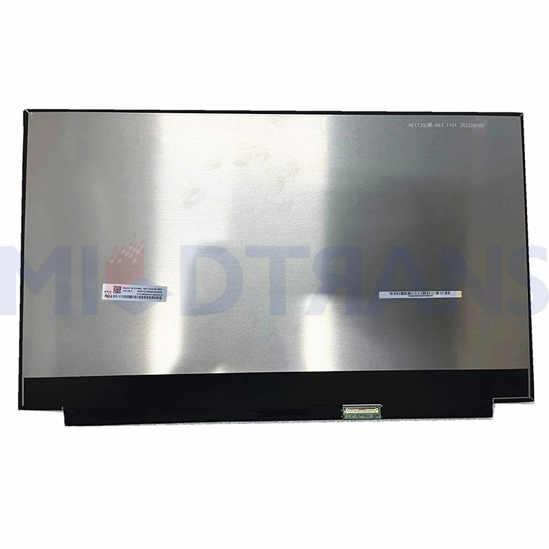 NE173QUM-N63 NE173QUM N63 17.3 '' 4K EDP 40pin 60Hz 3840x2160 Panneau d'affichage d'écran LCD pour ordinateur portable